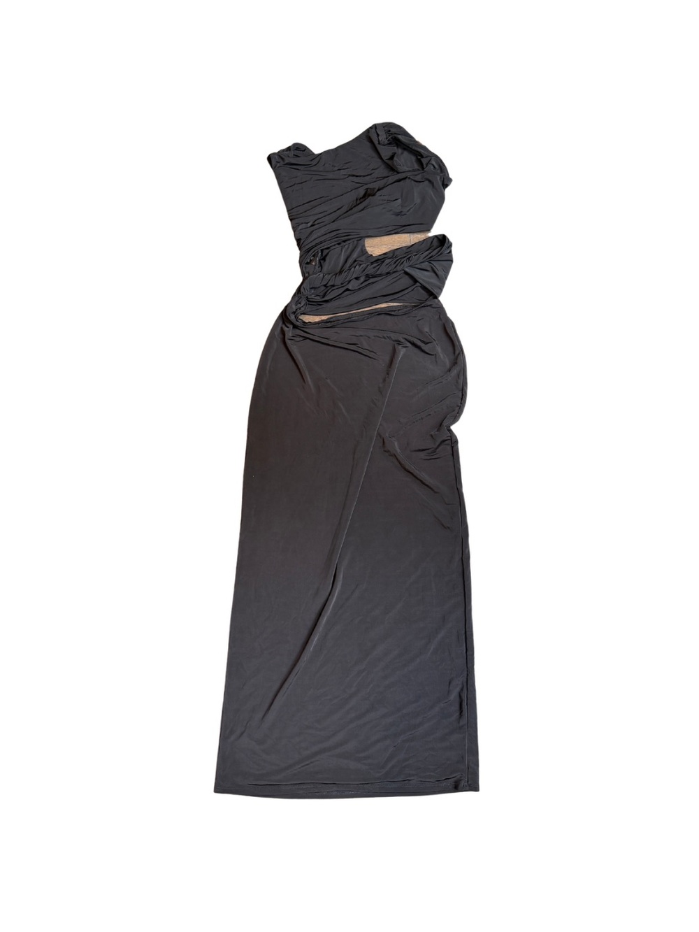 Fashion Nova Black Cutout Gown